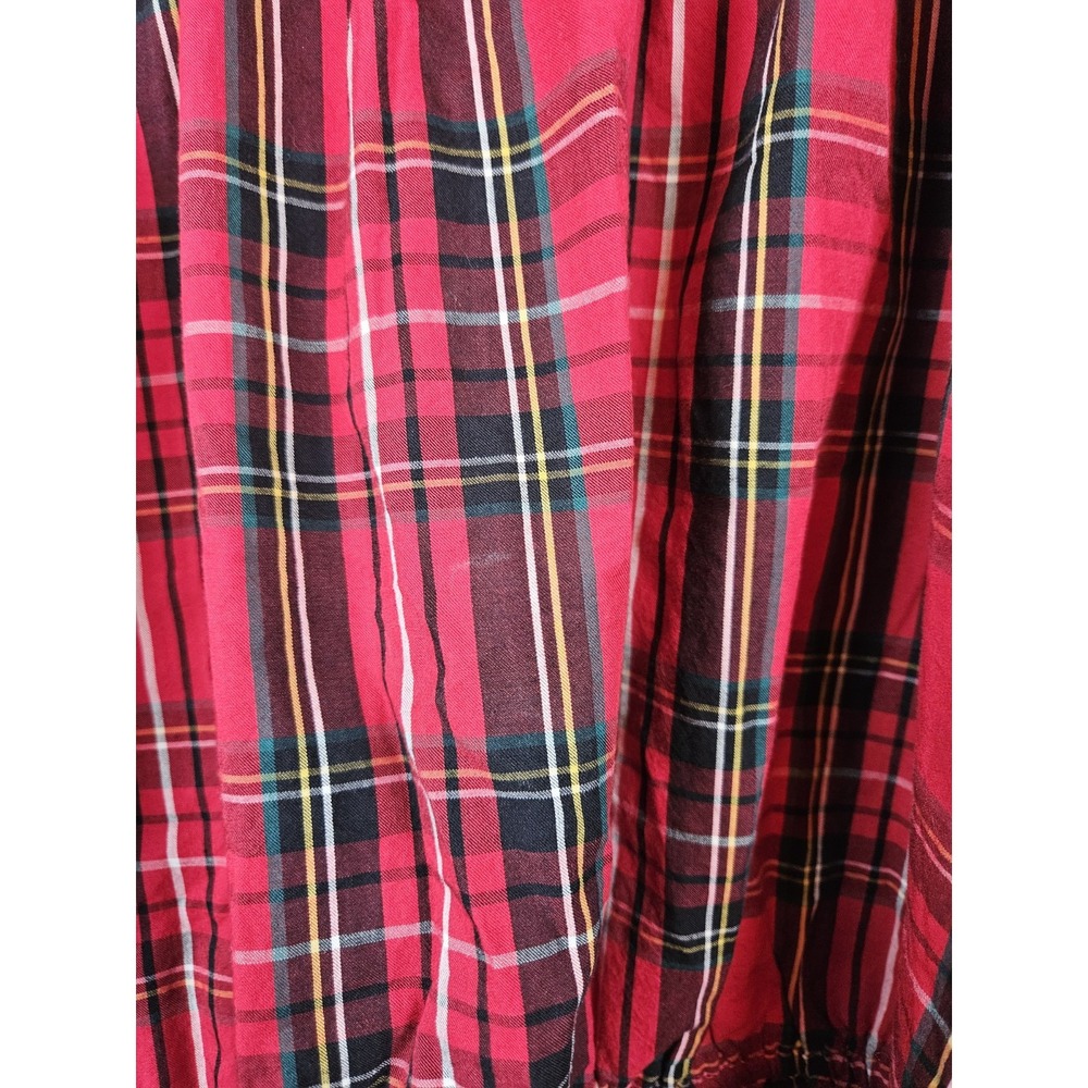 Old Navy Womens Red Plaid Top Sz 2xl Milkmaid Festive Holiday Christmas - Picture 8 of 14